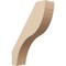 Ekena Millwork 5-inch W x 18-inch D x 24-inch H Geneva Rough Cedar Woodgrain TimberThane Knee Brace, Primed BRCUR05X18X24GNVRCPR - alternate 1